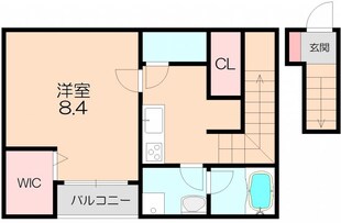 ベロクオーレ三国ドゥーエの物件間取画像